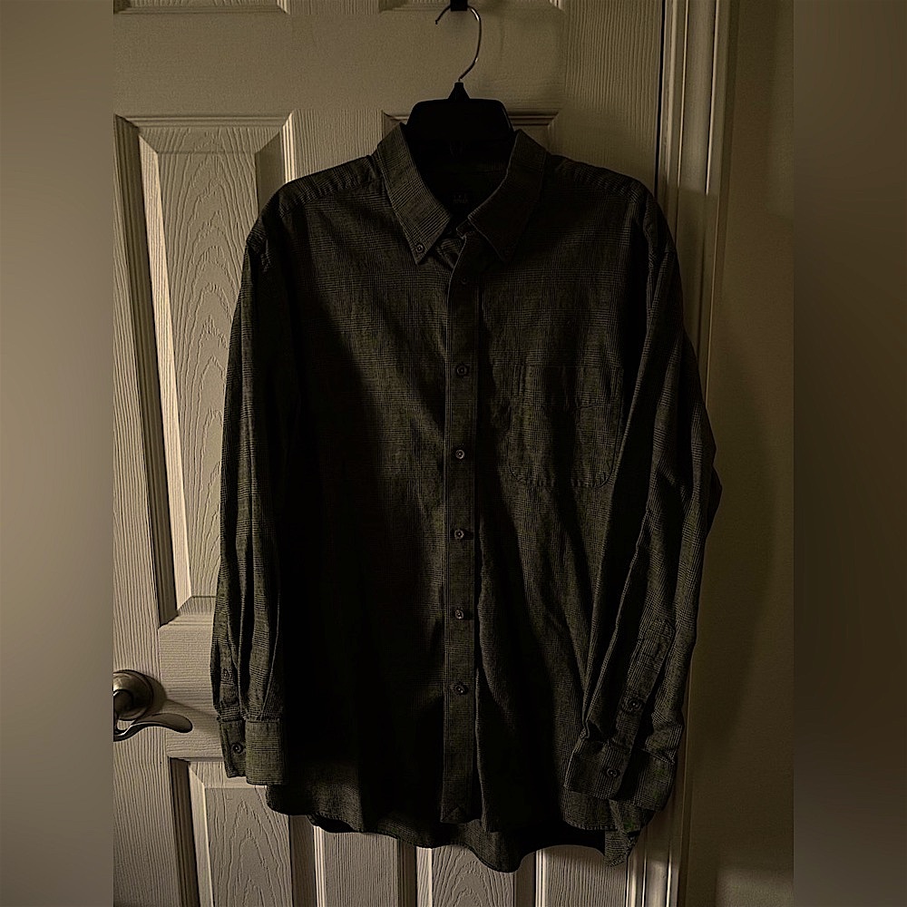 Ike behar New York long sleeve muted plaid shirt XL